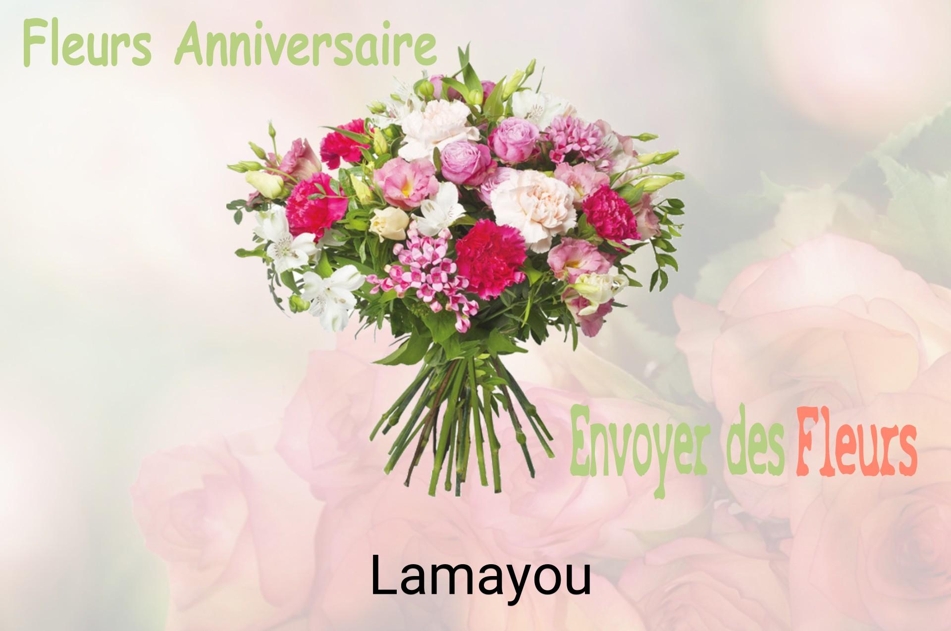 Bouquet de fleurs d’anniversaire livré à Lamayou